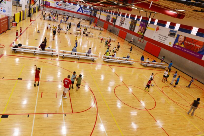 Kids practice at Plano Sports Authority, a nonprofit that provides year-round recreational...