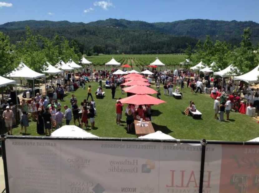 
A view of the start of the 5th Annual Hall Cabernet Cookoff at Hall Wines in St. Helena,...
