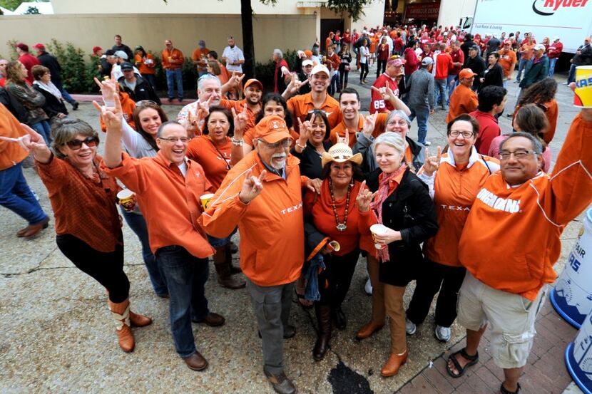 Texas Longhorn fans at the Cotton Bowl last year