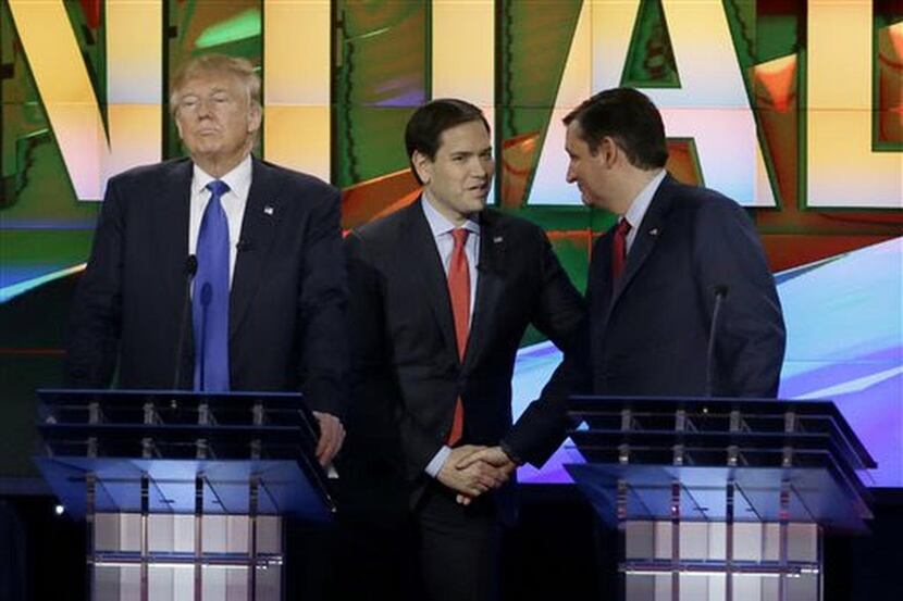 
Marco Rubio and Ted Cruz were tag-teaming Donald Trump for most of Thursday night’s...