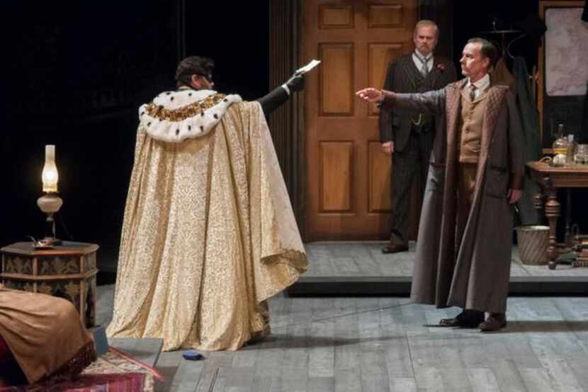 

 

In the play’s opening scene, the King of Bohemia (Hassan El-Amin) consults with...