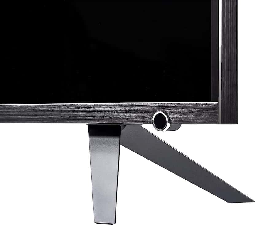The power button on the TCL 6-Series TV.