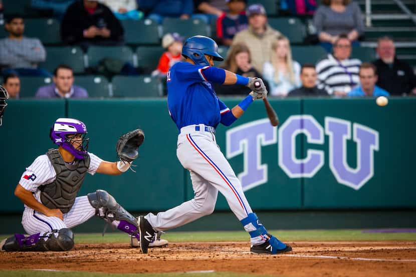 Rangers outfield prospect Yeison Morrobel participated in the minor league's tour against...