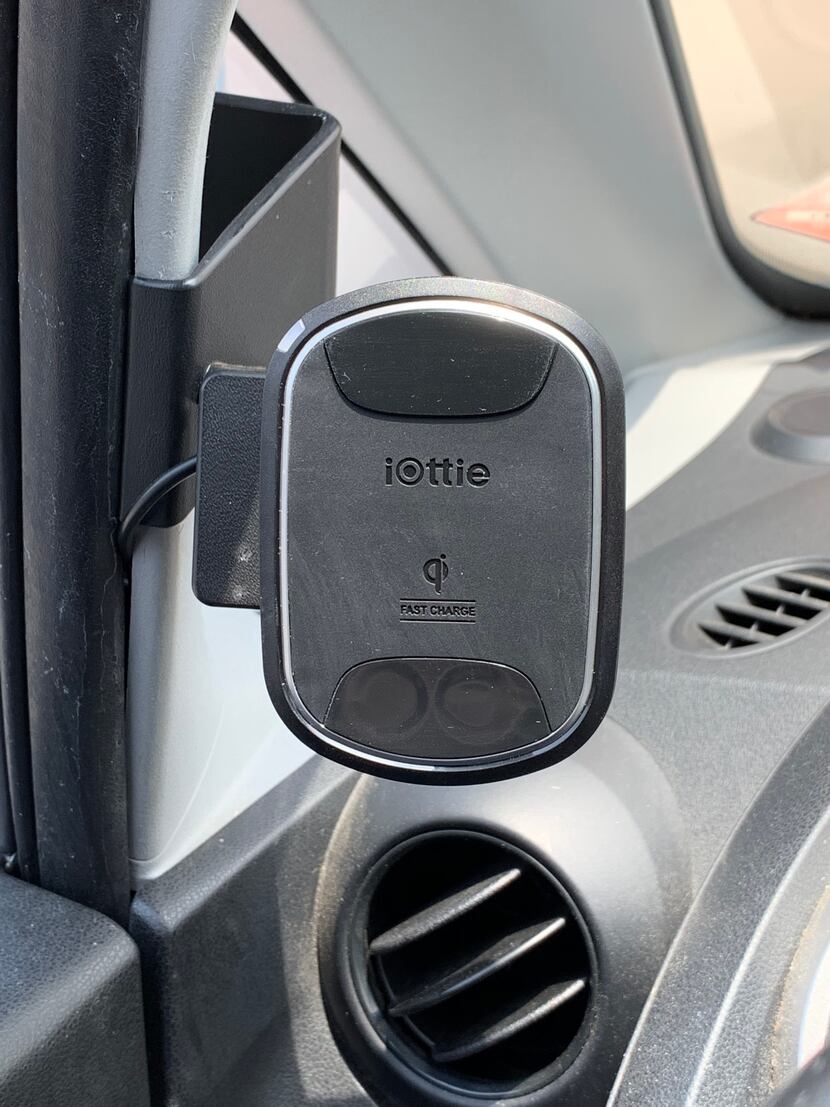 The iOttie iTap 2 Wireless mounted on my ProClip mount in my Honda.