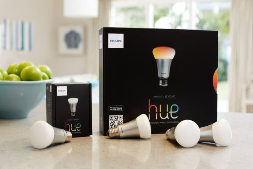 Hue lets you control bulbs wirelessly and even switch colors.