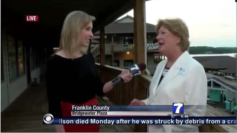Reporter Alison Parker (left) was killed in a shooting on Wednesday, moments after this...