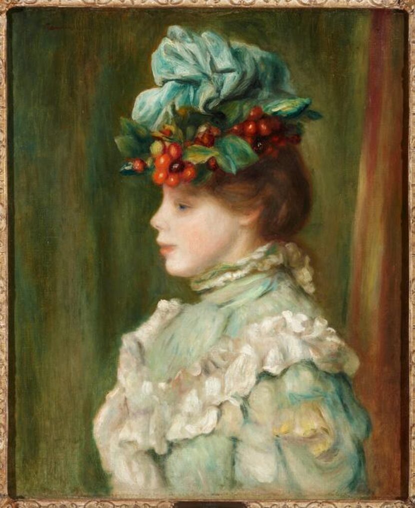 
Pierre Auguste Renoir, “Girl with Hat with Cherries,” 1880. Oil on canvas.
