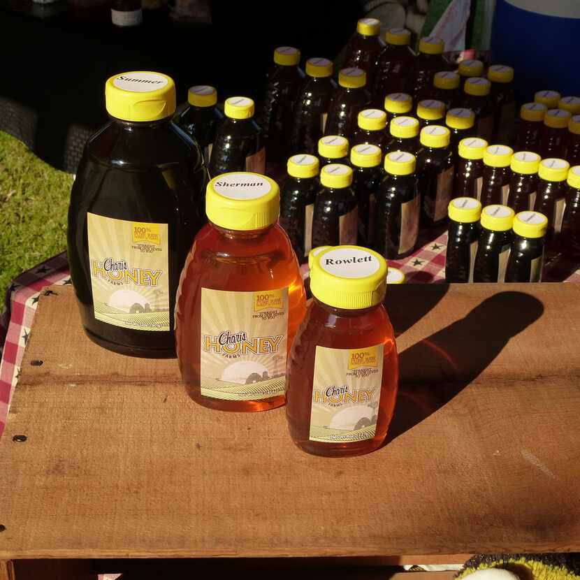 Beekeeper Bob Michel sells his Charis Honey Farm honeys — including a summer wildflower...