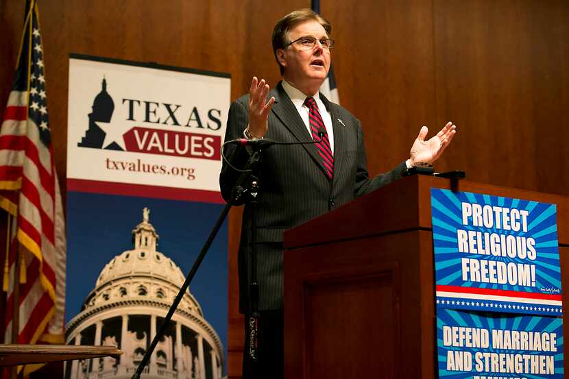 Lt. Gov. Dan Patrick spoke during Faith and Family Day, which was sponsored by Texas Values...