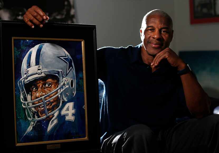 Former Dallas Cowboys player Everson Walls poses for a photograph during an interview at his...