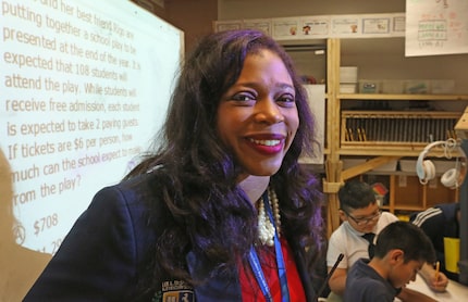 Principle Dayanna Kelly at Dallas ISD's McShan Elementary in Vickery Meadow.