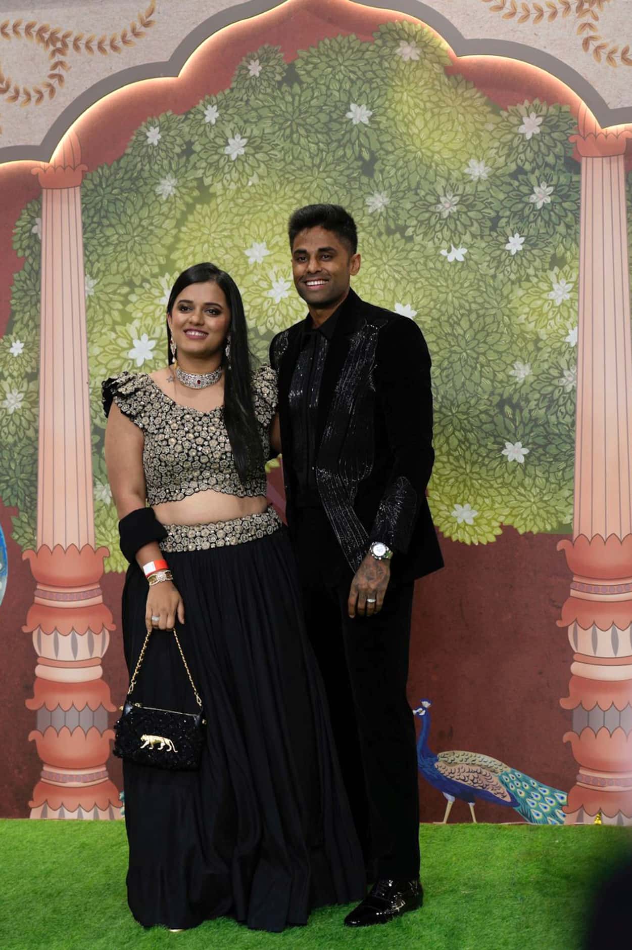 Indian cricketer Suryakumar Yadav with wife Devisha Shetty 