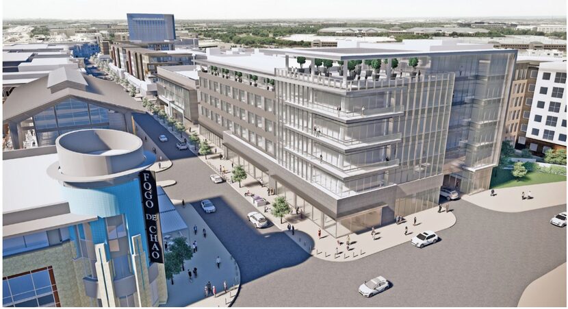 The new building will have a combination of office, retail and apartments.