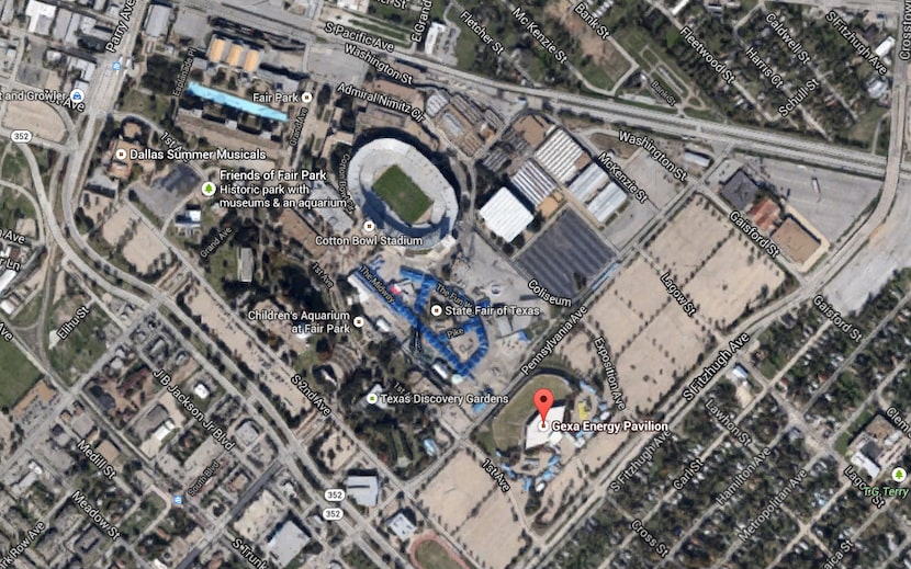  Fair Park as it looks today via Google Maps