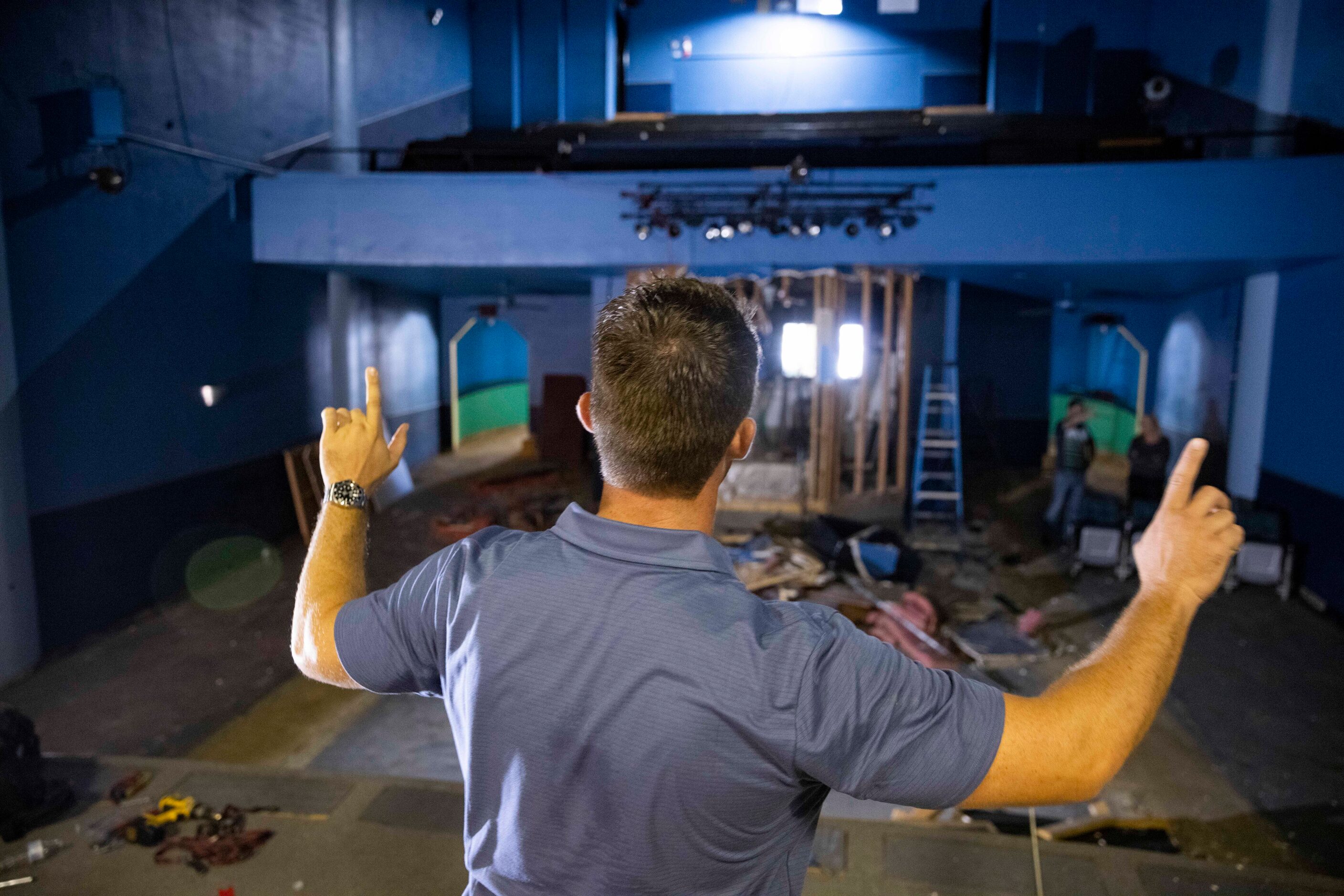 Jon Garrett, the new owner of The Texas Theater, talks about the planned seating as...