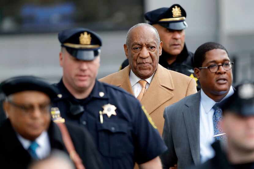Bill Cosby leaves his sexual assault trial at the Montgomery County Courthouse in...