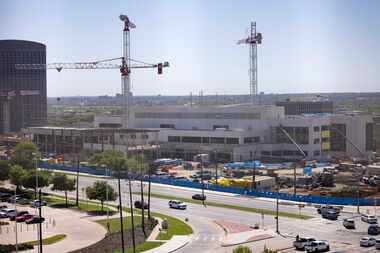 Construction continues on the Texas Behavioral Health Center at UT Southwestern.