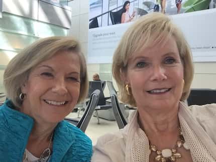 Barbara Jo Thomas (right) of McKinney and Beverly Ann Skripsy of Scottsdale, Ariz. were...