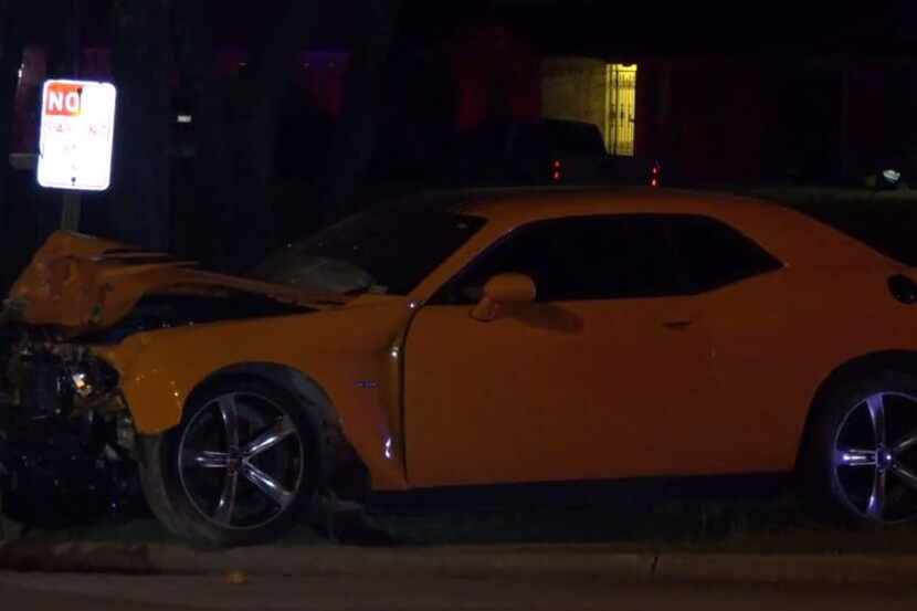 Police determined a Dodge Challenger, Dodge Charger and Ford Mustang had been drag racing...