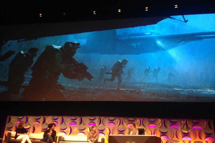 Concept art for Rogue One as seen at the Star Wars Celebration.