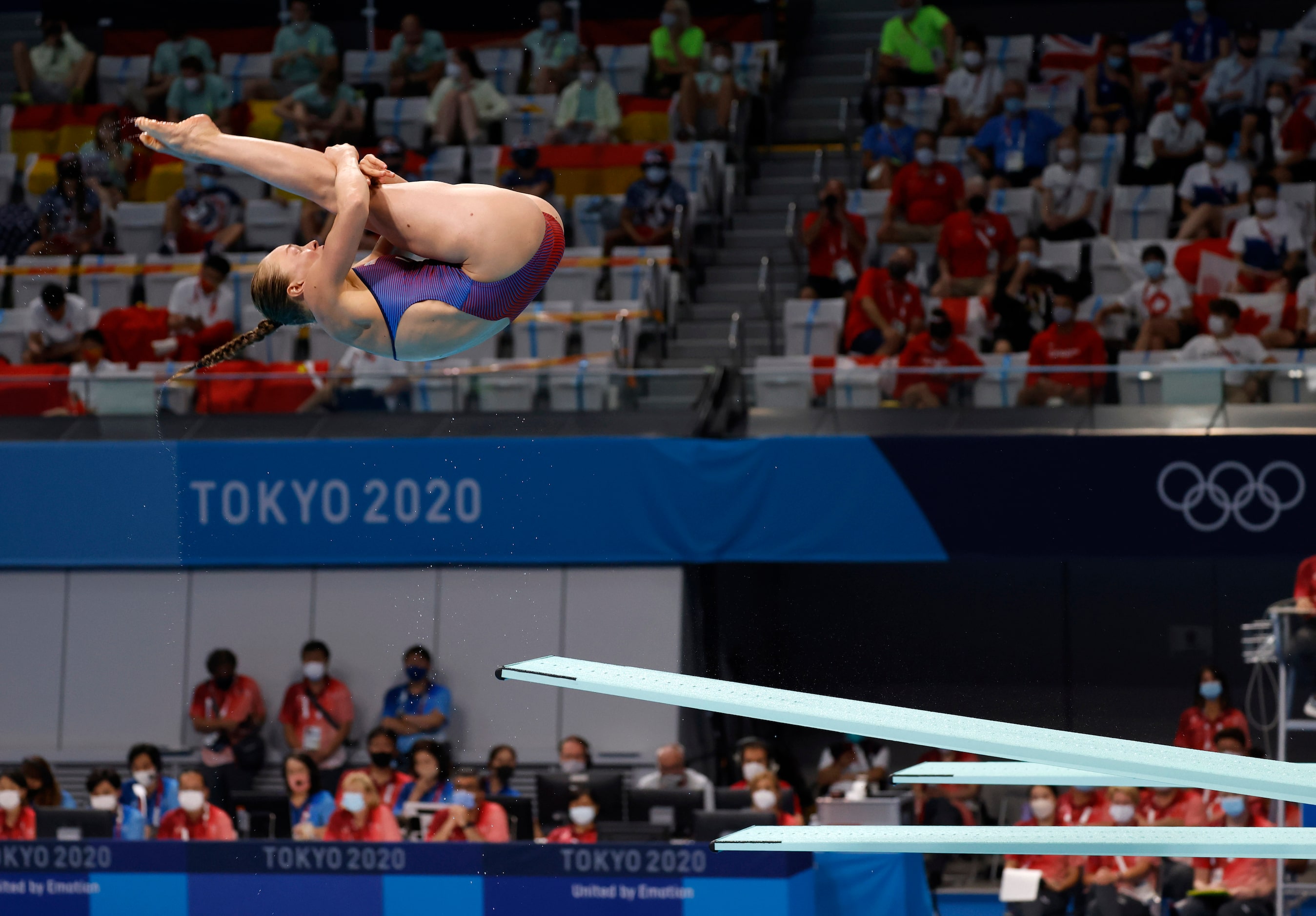 USA’s Krysta Palmer competes in the women’s 3 meter springboard preliminary competition...