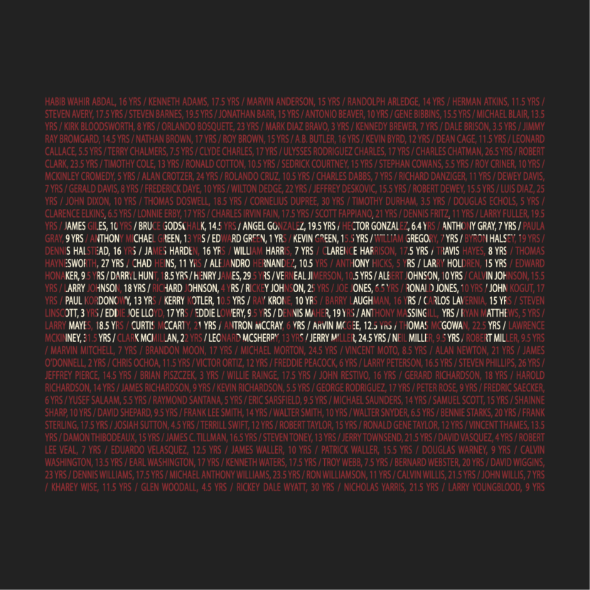  Front of shirt sold by the Innocence Project