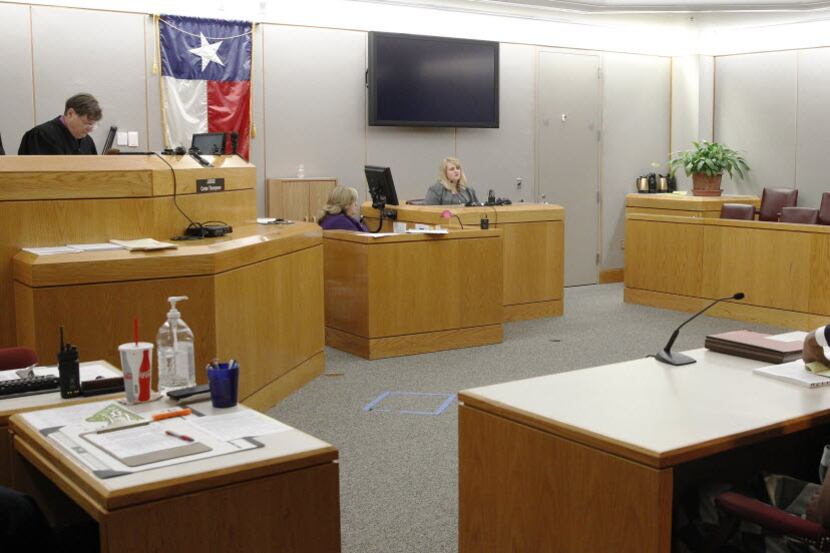 
A scene in a Dallas County courtroom, for the hearing for Sir Young during on Thursday, May...
