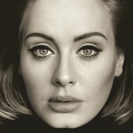 The cover of '25.' That eye makeup, tho. (Columbia Records via AP)