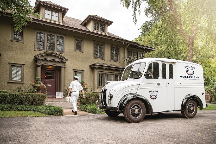 Volleman's Home Delivery is coming to D-FW, with milk and more delivered by a milkman.