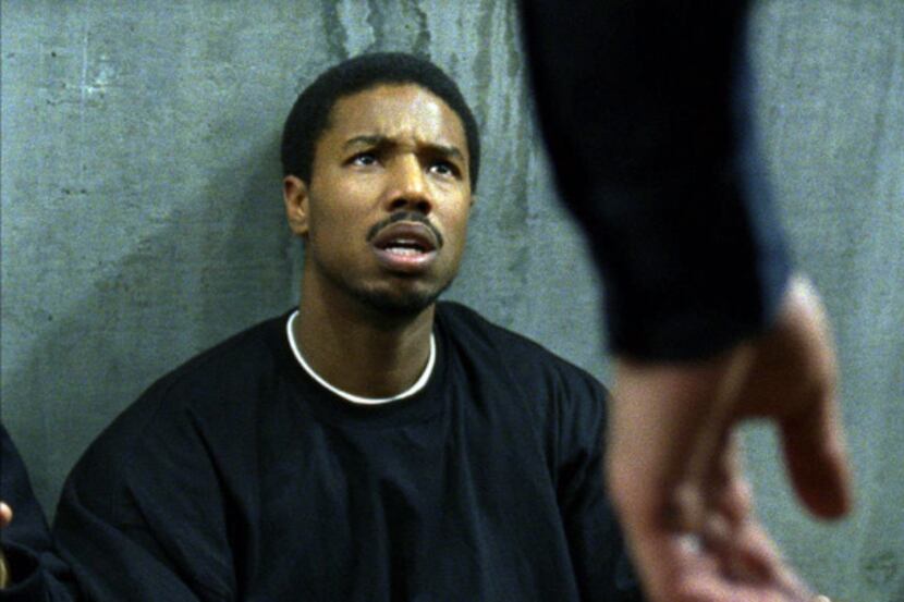 This film publicity image released by The Weinstein Company shows Michael B. Jordan in a...