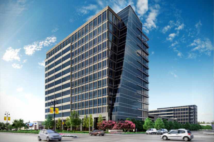 Construction started Thursday on Trammell Crow Co.'s Legacy Tower.