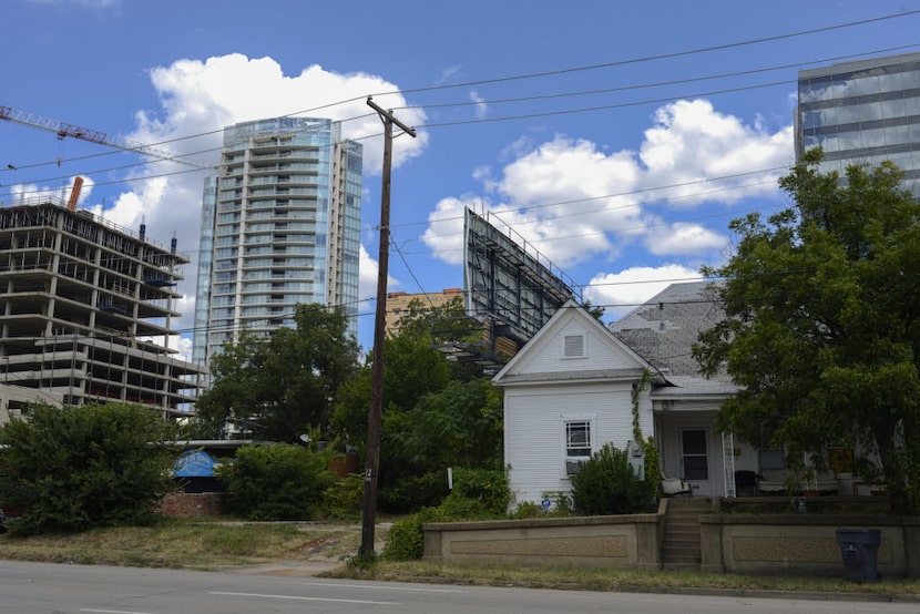 The home of Johnny and Sarah Rincon at 2814 Harry Hines Blvd., Dallas, is one of the few...