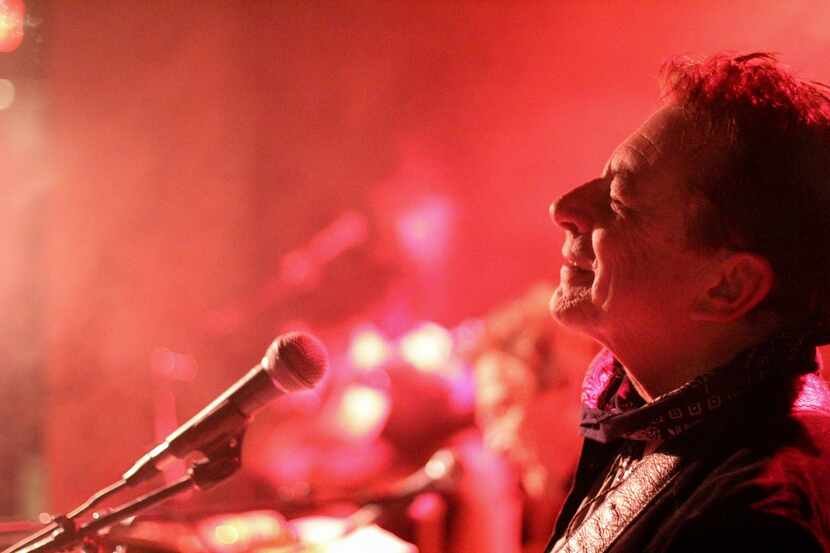 Joe Ely performs with Butch Hancock and Terry Allen at The Vagabond on Lower Greenville in...