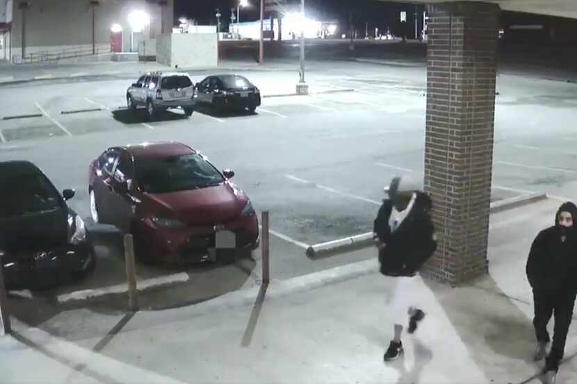 Fort Worth police released images Monday of two suspects in a fatal shooting at a game room.