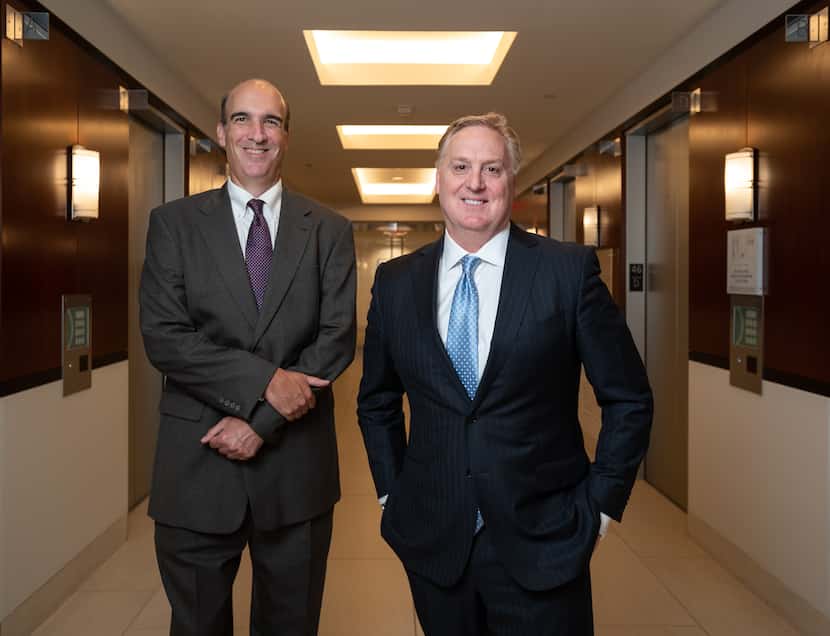 Kevin Rourke (left) and Patrick Daugherty worked together at Highland Capital Management LP...