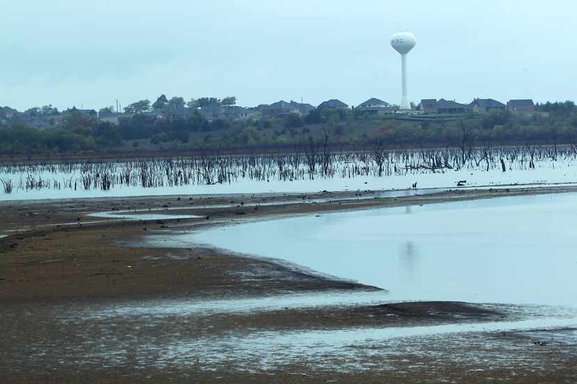 Drought-stricken Lake Lavon has been a concern to the water supply of several North Texas...