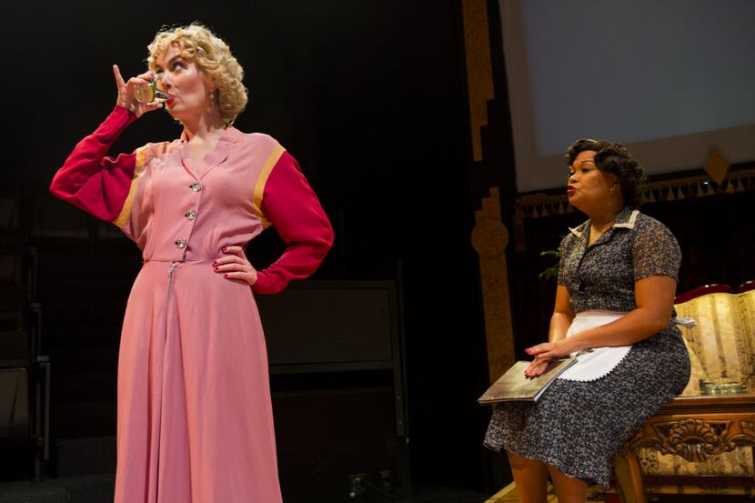 Yolonda Williams as Vera Stark (right) with Lee Jamison as Gloria Mitchell during rehearsal...
