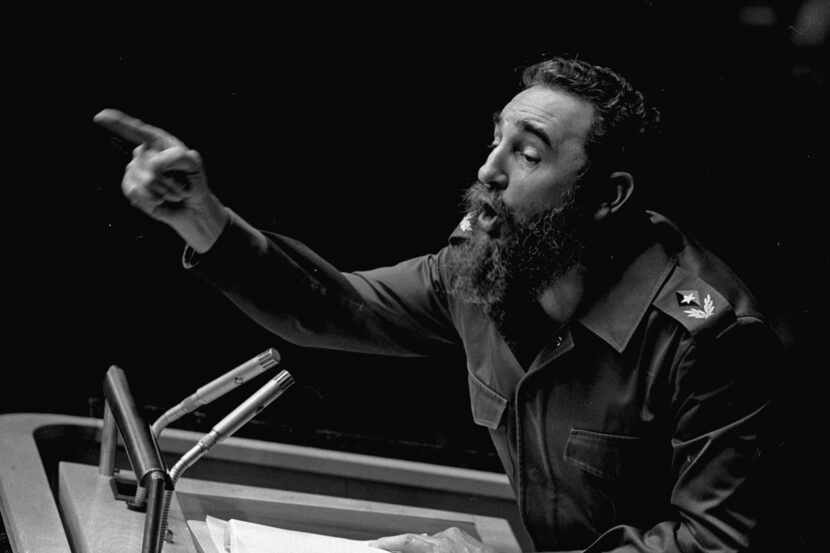 Cuban President Fidel Castro addresses the United Nations General Assembly in this Oct. 12,...