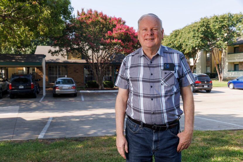 Former Plano city councilman David Smith stands outside at his apartment complex, Aug. 21 in...