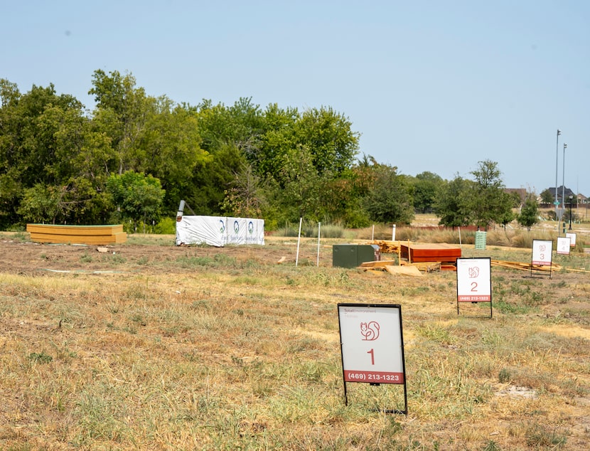 Total Environment homes are being built in the Tapestry neighborhood in Frisco, Texas on...