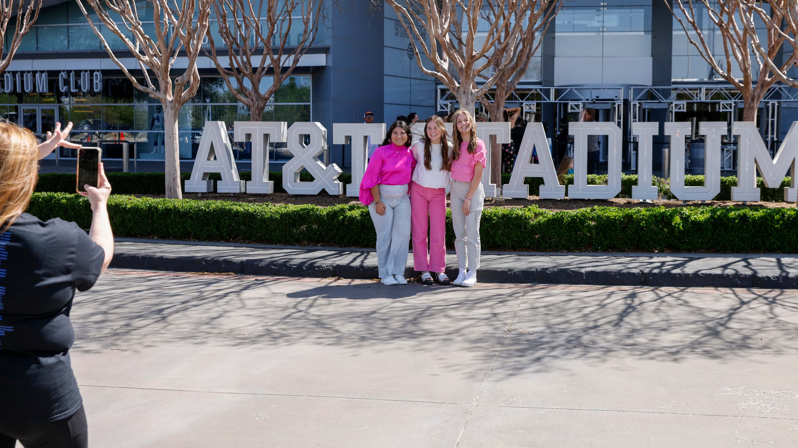 Emily Izaguirre, 16 (left), Sierra Leavitt, 17 (center), and Ginger Leavitt, 16, pose for a...