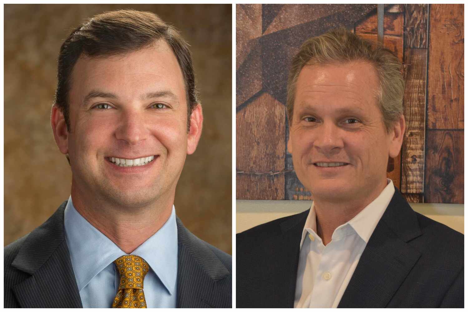 State Rep. Craig Goldman, left, and Fort Worth businessman John O’Shea are competing in the...