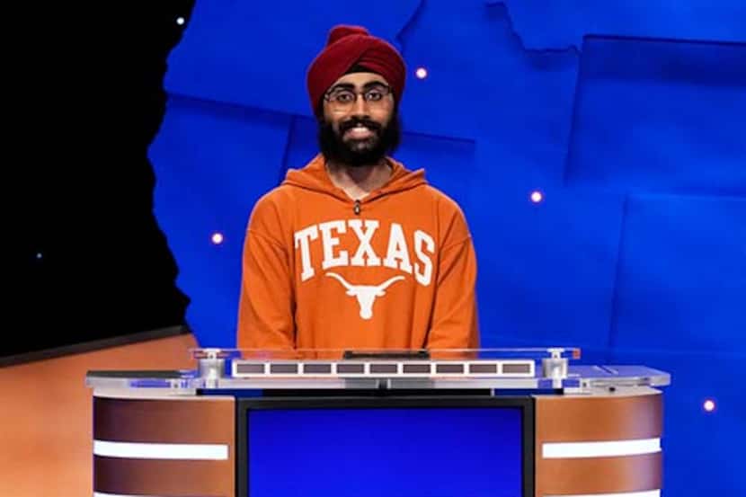 Plano native Jaskaran Singh is shown competing in the Jeopardy! National College Championship.