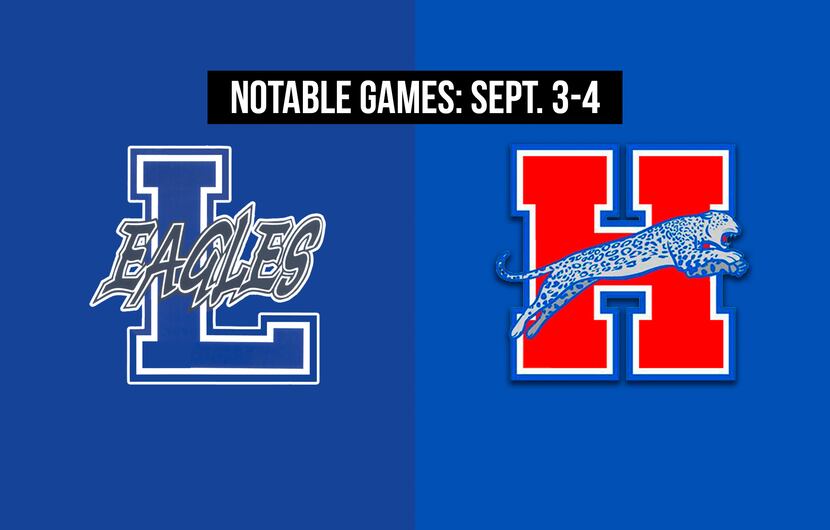 Notable games for the week of Sept. 3-4 of the 2020 season: Lindale vs. Midlothian Heritage.