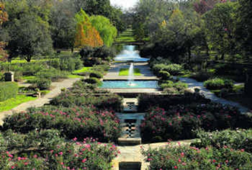  The long vista in the Lower Rose Garden, considered by several landscape historians to be...