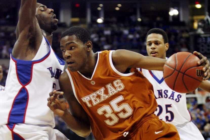 Kevin Durant as a freshman at Texas in 2007.