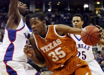 Kevin Durant as a freshman at Texas in 2007.