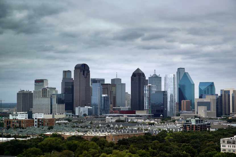 A cold front has moved into North Texas and downtown Dallas. (Tom Fox/The Dallas Morning News)