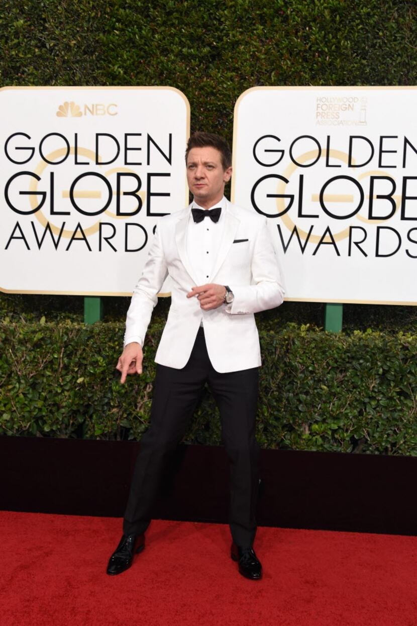 Actor Jeremy Renner at the 74th annual Golden Globe Awards