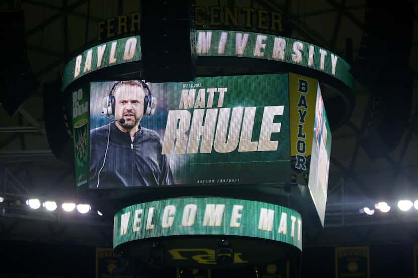 Baylor University introduced it's new head football coach Matt Rhule during a public...